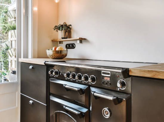 A beautiful kitchen with a modern interior